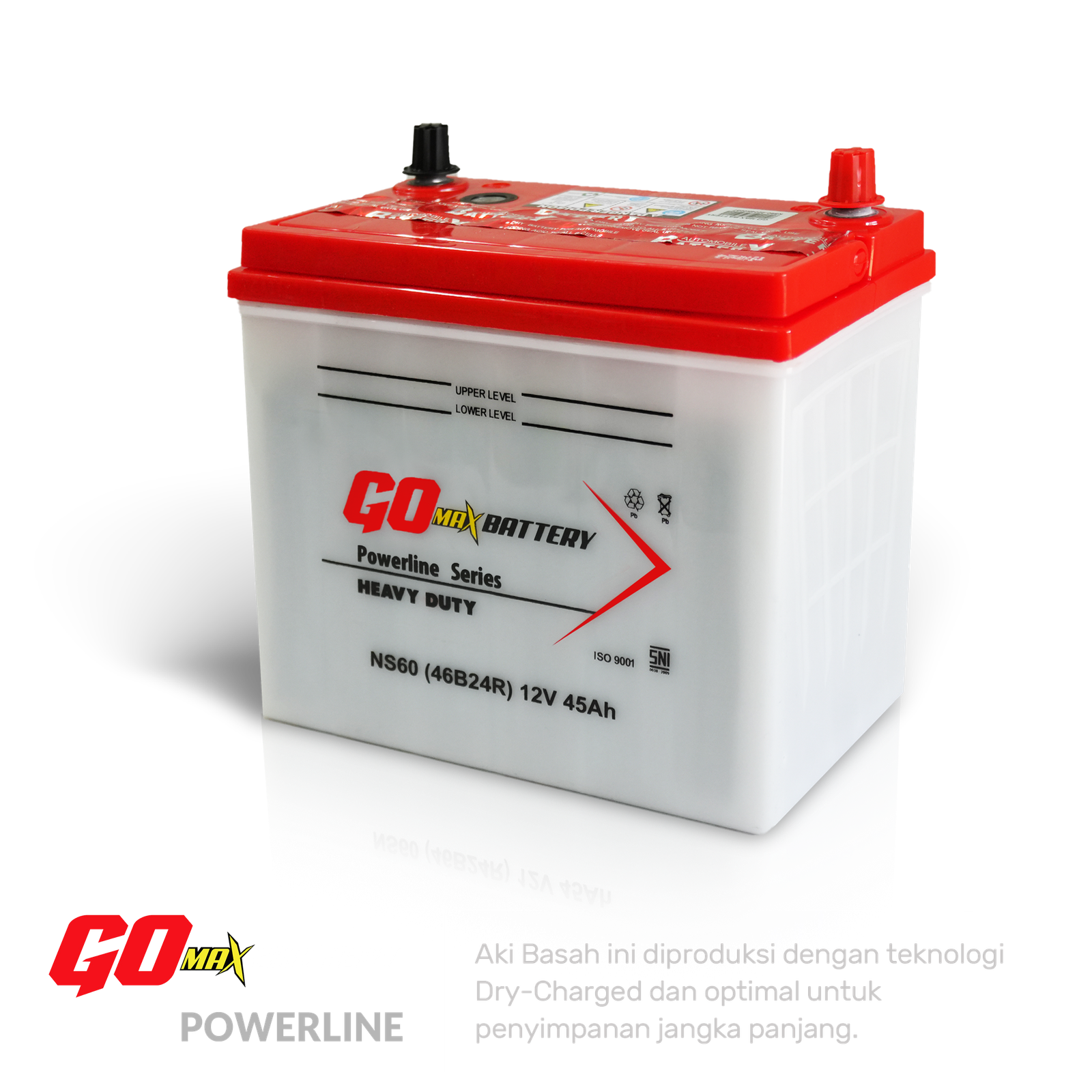 go max battery powerline aki mobil basah terbaik